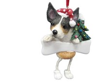 Rat Terrier Ornament "Dangling
