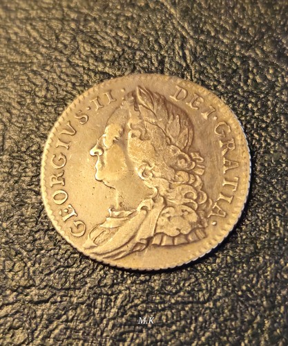 Rare 1757 silver - silver, sixpence