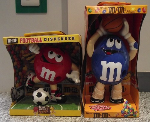 Vintage chocolate football - m&m,