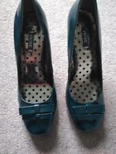 Next Teal Blue Patent Shoes