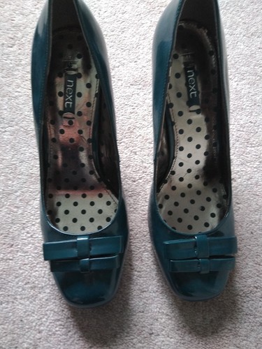 Next teal blue patent shoes - blue,