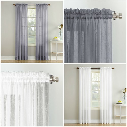 Single plain crushed voile - single,