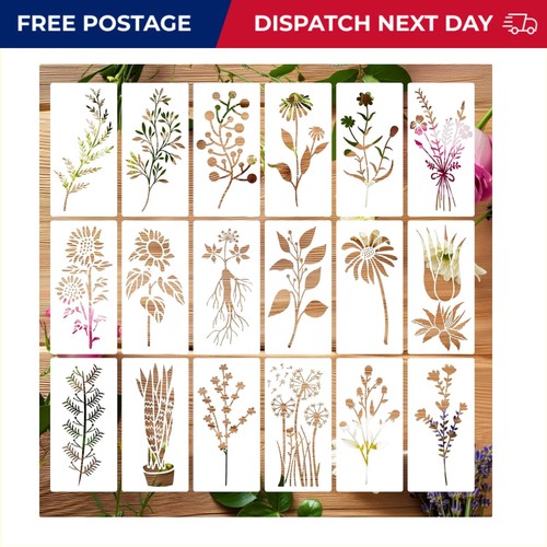 Durable 18pcs stencil set - set, with