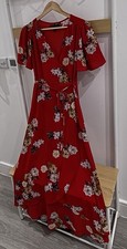 Mela London Red Floral Wrap