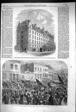 Old 1862 Model Lodging-House Bethnal-Green Plymouth Life-Boat Burdett Victorian