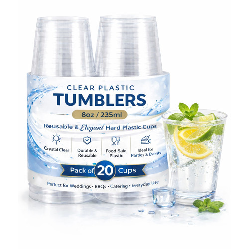Emkay 8oz clear hard - 8oz,