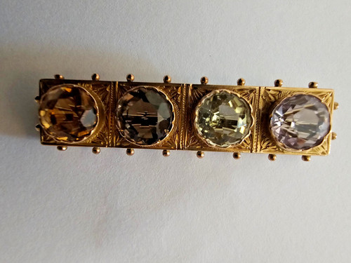 Antique 9ct vari - antique,