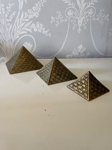 Vintage brass set three - brass,