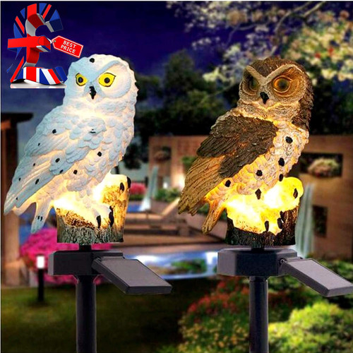 Owl solar led garden light - solar,