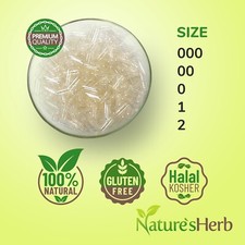 HPMC Empty Capsules Size 0# Vegan Clear Pharmaceutical Grade Caps UK