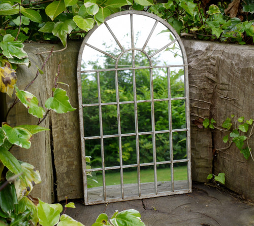 Large arched window metal - window,