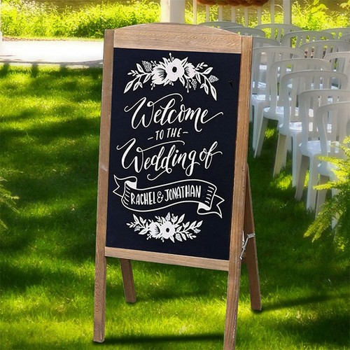 Large frame chalkboard led - a-frame,