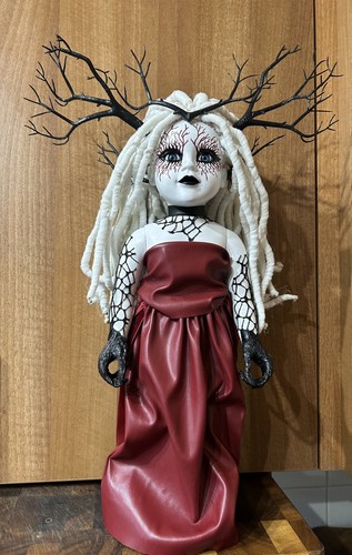 Ooak art witch doll - art, 18”