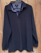 Rugby Polo Shirt By Fynch-Hatton ‘L’ Navy (E-101)