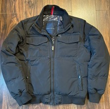 Tommy Hilfiger Black Padded Bomber Jacket Size S