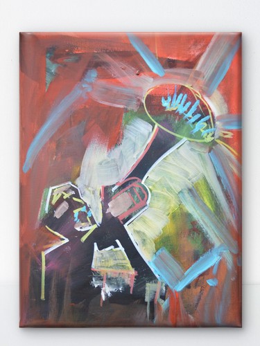 Abstract trumpet player - trumpet,