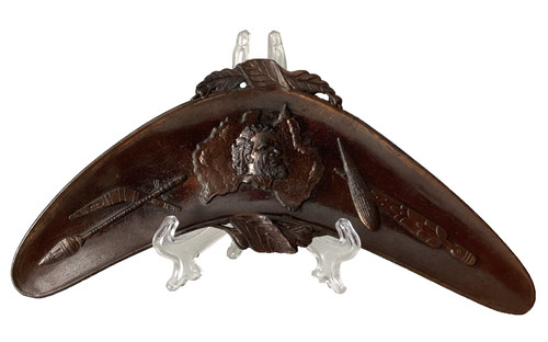 Copper boomerang dish - copper,