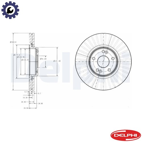 Brake disc bg3688 - brake,