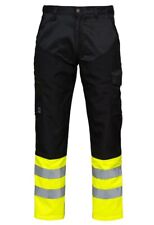 Projob 6507 Hi Vis Stretch Drivers trousers CLASS 1 Yel/Black Size 104 W38L30