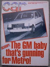 Car (May 1981) Renault R5 Turbo & 18, Maserati Khamsin, Matra Murena, Audi 80