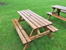 4 Seater picnic table, pub bench, commercial grade amazing value.