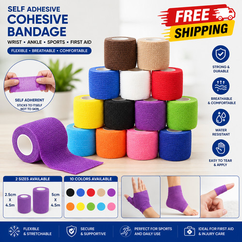 Self adhesive cohesive bandage - self,