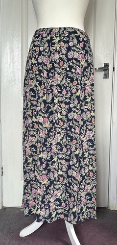 Monsoon navy floral - floral, skirt