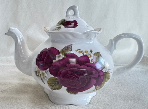 Vtg arthur wood teapot 6466 - arthur,