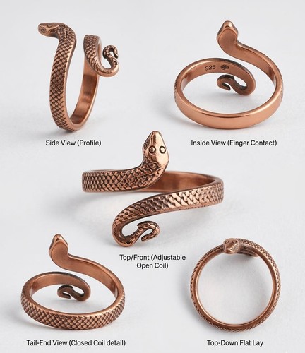 Pure copper snake - 2x,