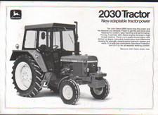1976 John Deere "2030" Tractor Brochure Leaflet