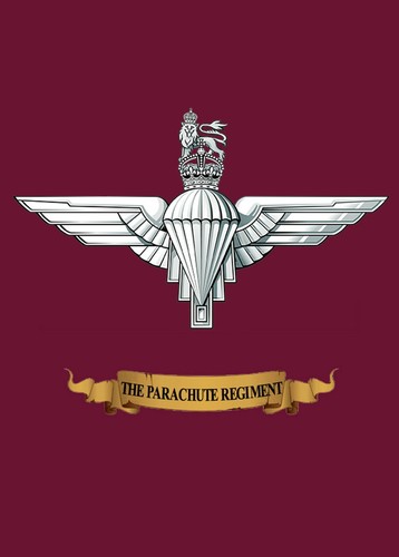 Parachute regiment kings crown - parachute,