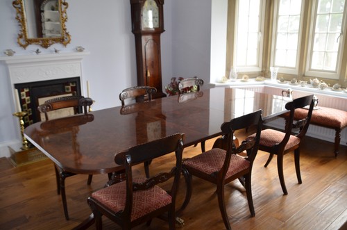 Beautiful burr walnut dining - burr,