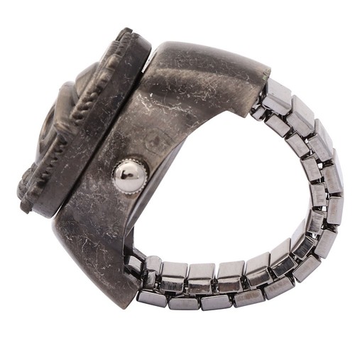 Finger ring watch flip - finger,