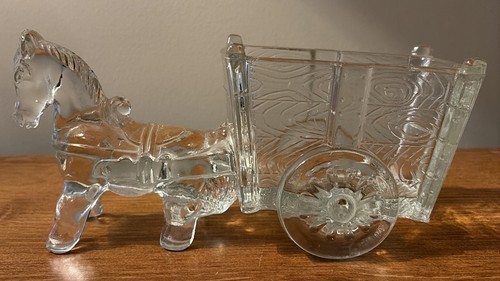 Vintage clear pressed glass - clear,