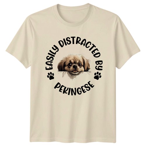 Easily distracted pekingese - distracted, by