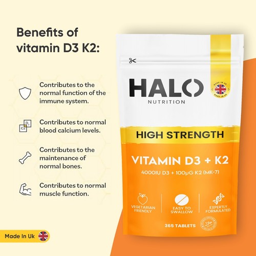 Halo nutrition vitamin k2 - d3,