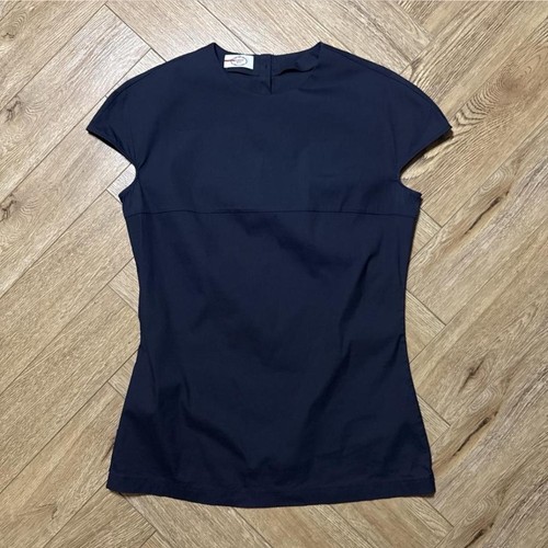 Prada navy cap sleeve top - prada,