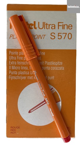 Pentel s570 red - (12, pack)