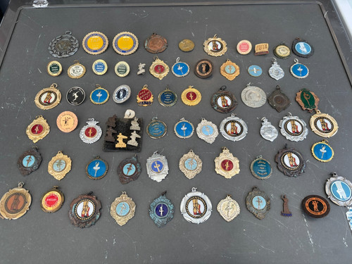 Vintage dance medals badges - medals,