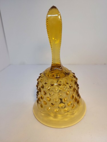 Vintage amber hob nail - amber,