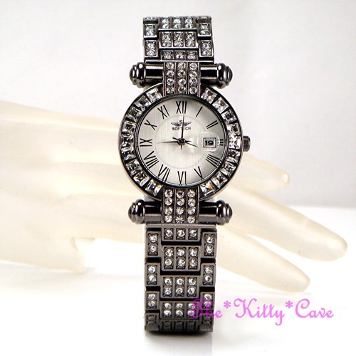 Black hematite bling ladies - hematite,