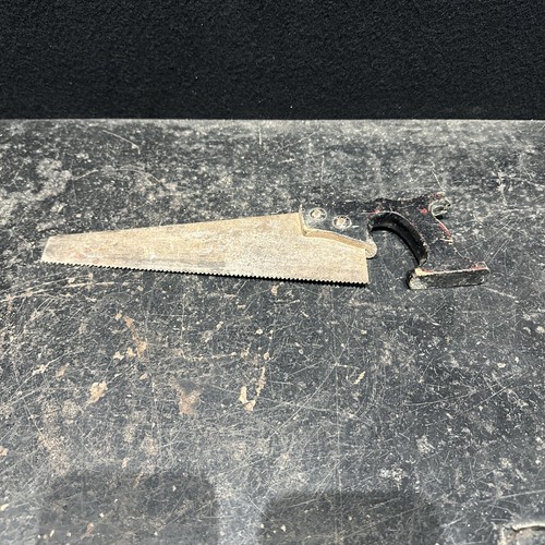 Small vintage hand saw wooden - hand,