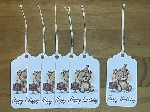 Birthday present gift tags - 6,