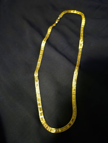 14k yellow gold herringbone - 14k,