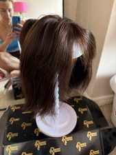 Follea Human Hair Custom Colour Wig Cap Size 21 Inch Hand Tied Used