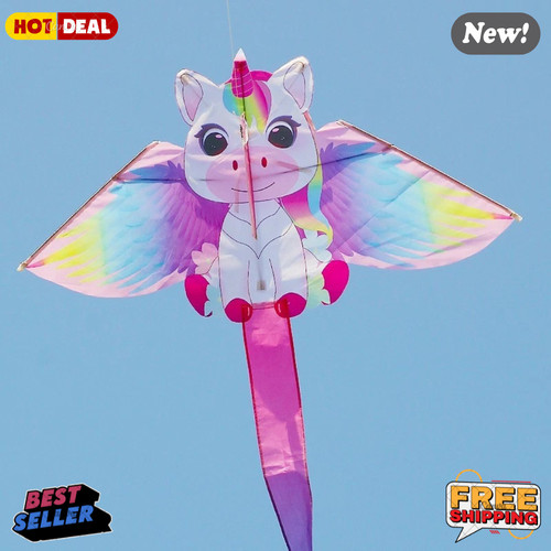 Pink unicorn kite - kite, easy