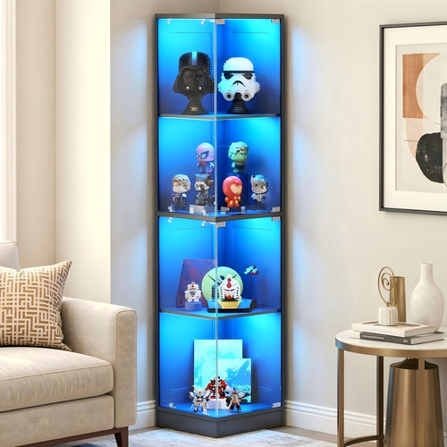 Brottar corner glass display - brottar,