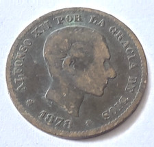 Spain , Alfonso XII , 5 Cent