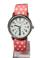 Timex Weekender 31mm Women's Dots Reversible Strap Watch TW2P65600 (Pink)
