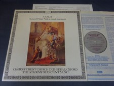 NM VIVALDI - GLORIA IN D MAJOR LP, AAM, CCC Choir Oxford, L'OISEAU-LYRE DSLO 554